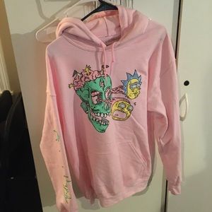 Rick and Morty Hoodie (Pink)